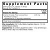 Ginseng Root 1oz Low Alcohol Supplement Facts Box
