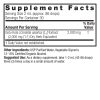 Gotu Kola 2oz Low Alcohol Supplement Facts Box