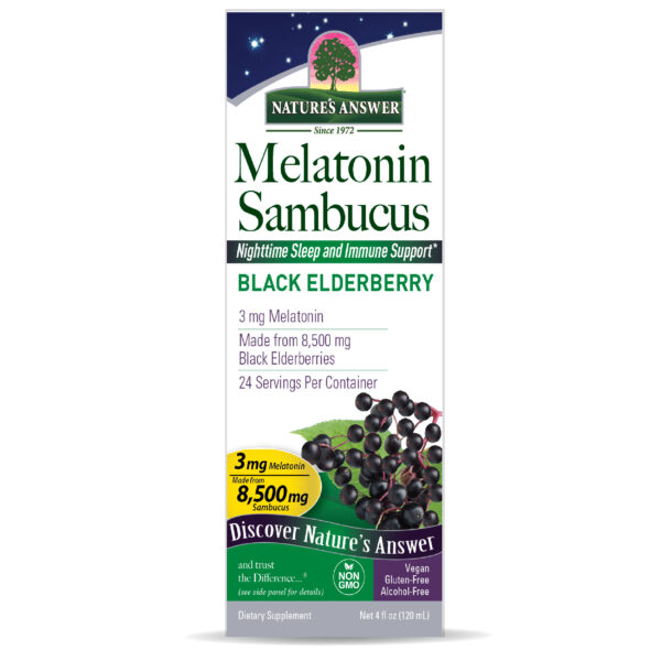 26038 REV0001 Liquid Melatonin Sambucus 4oz 26038 IFC-Front
